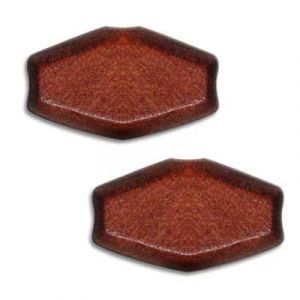 Diamond Oval Wood 20x12mm