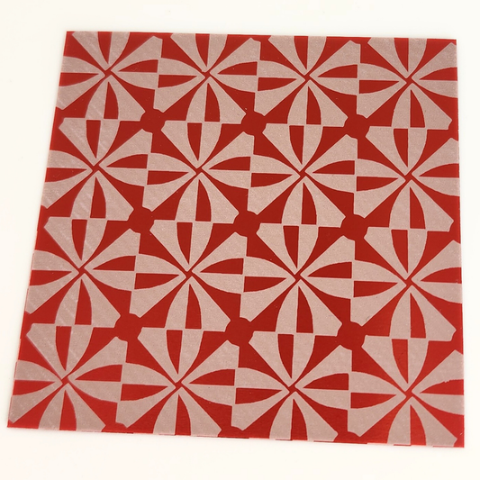 Squares/Circle Aluminum Sheet 3x3"