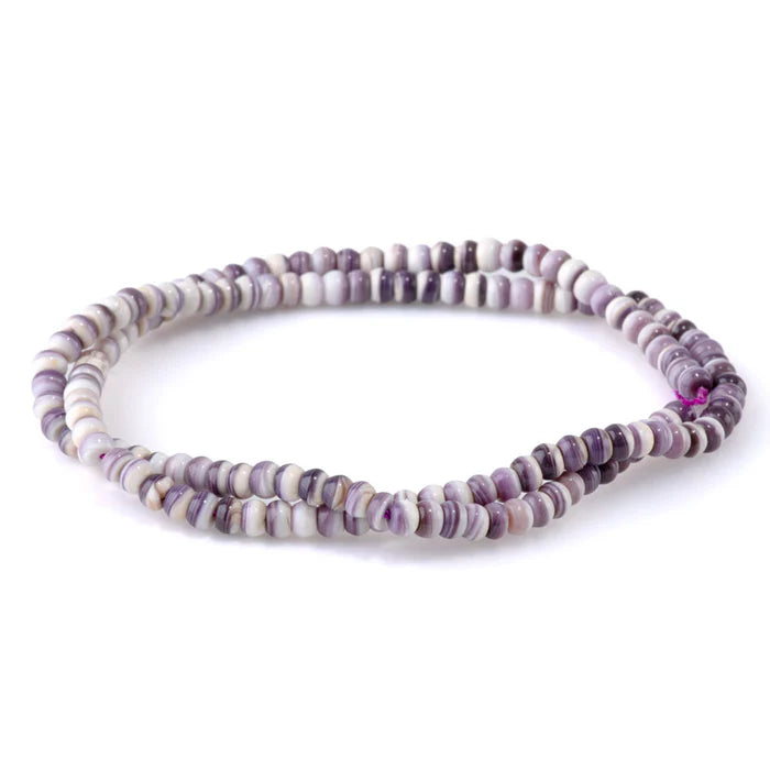 Wampum Shell 4mm Rondelle