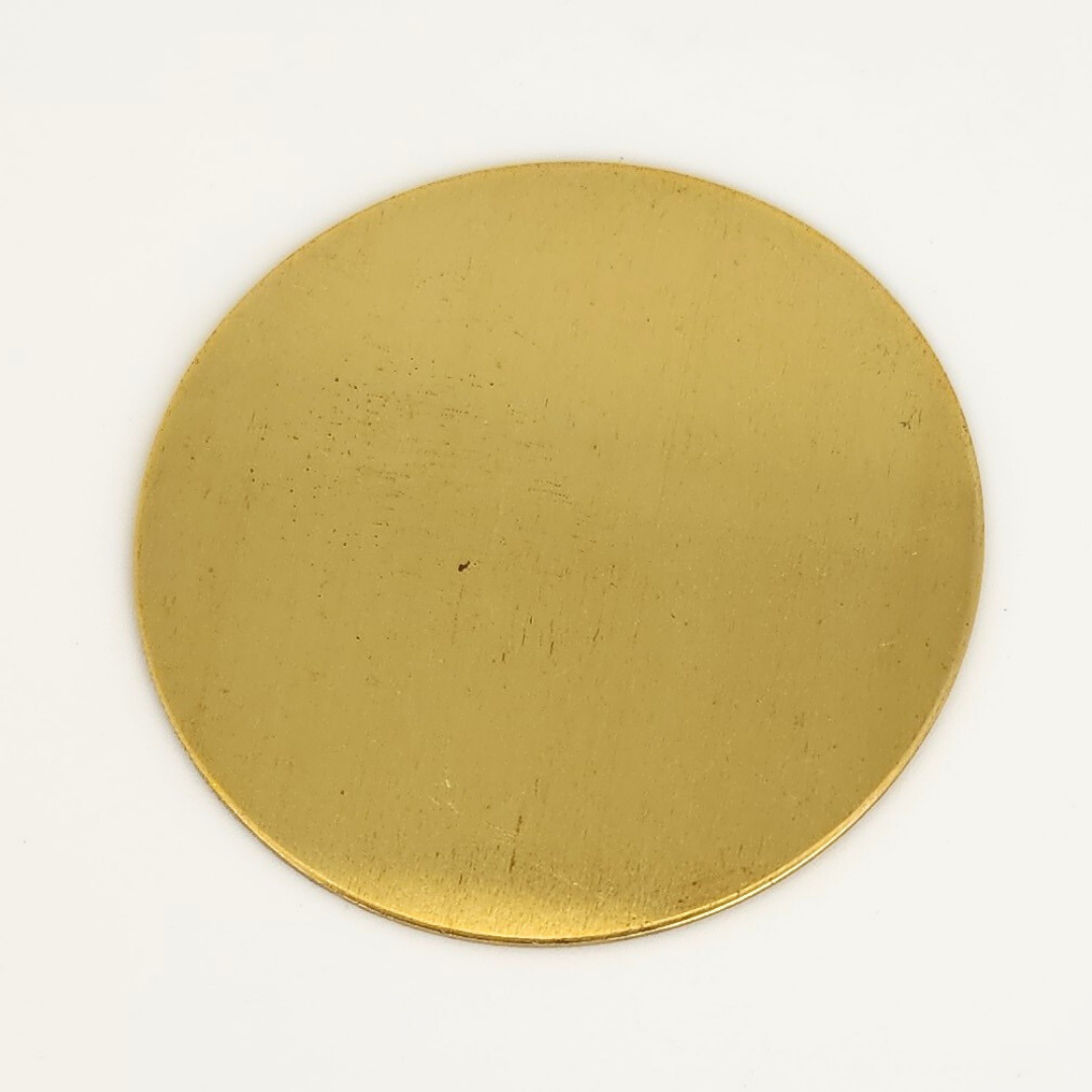 '-D- Brass Round 1.25"