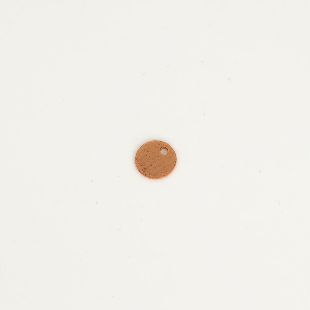 '-A- Copper Round w/Hole 5mm