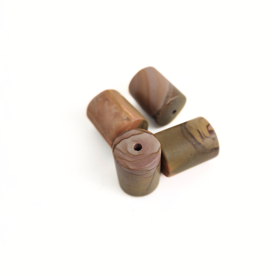 Landscape Jasper Tube 18x25mm