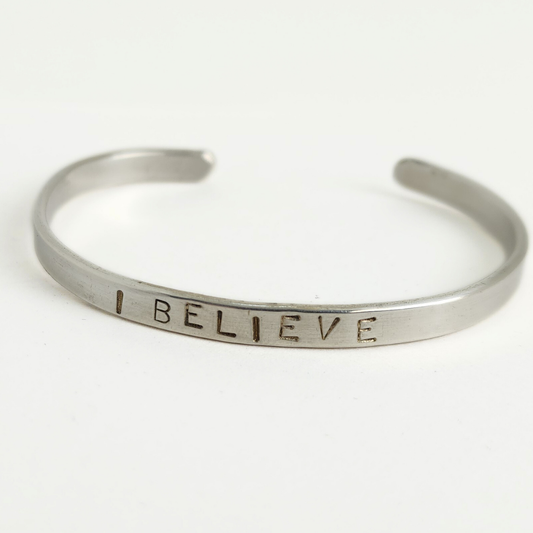 Stamped Sterling Silver Bracelet