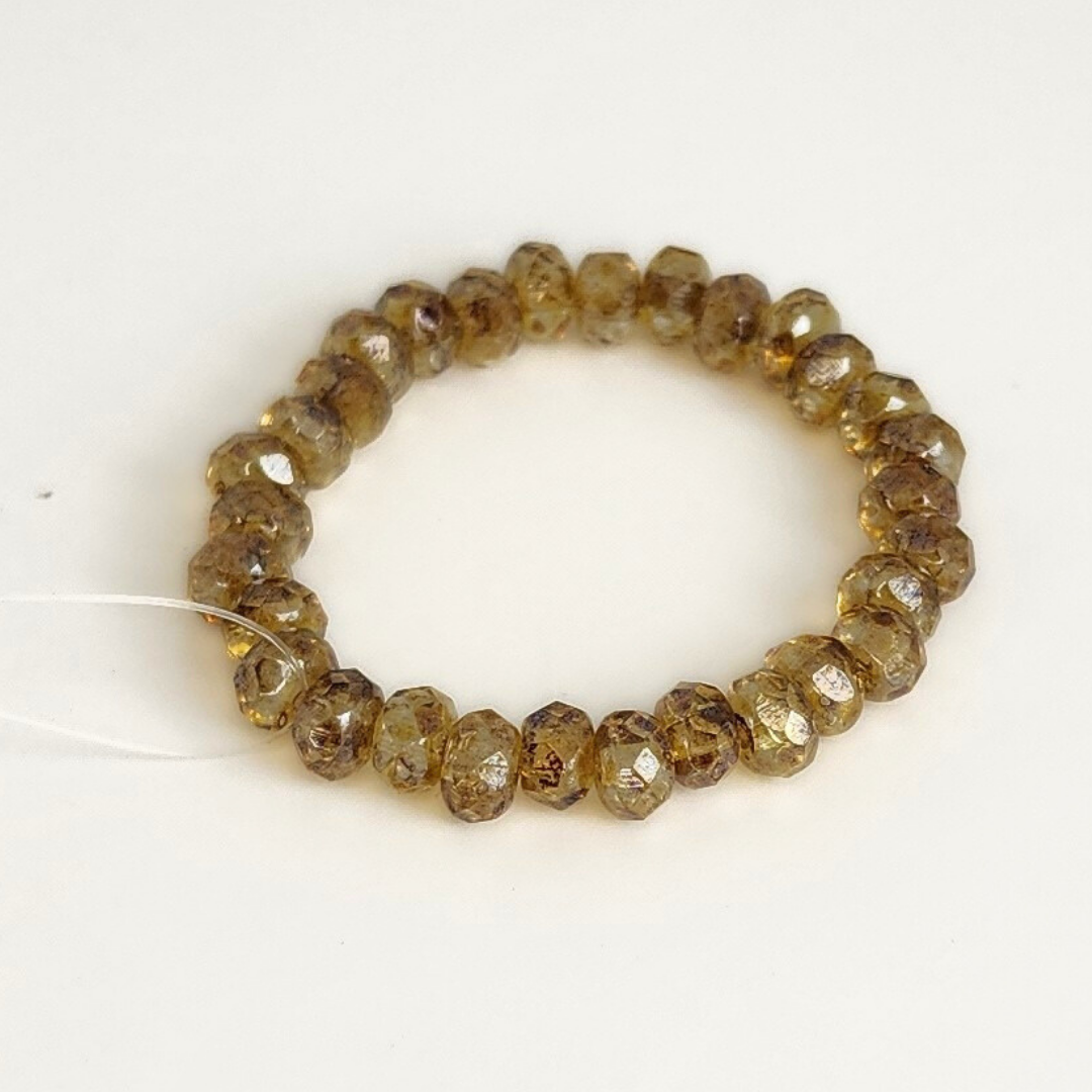 Luster Light Topaz Mini Gem Donut 4x3mm
