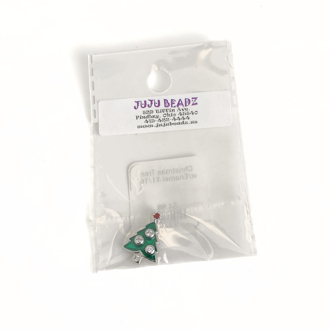 Christmas Tree w/Enamel 11/16"
