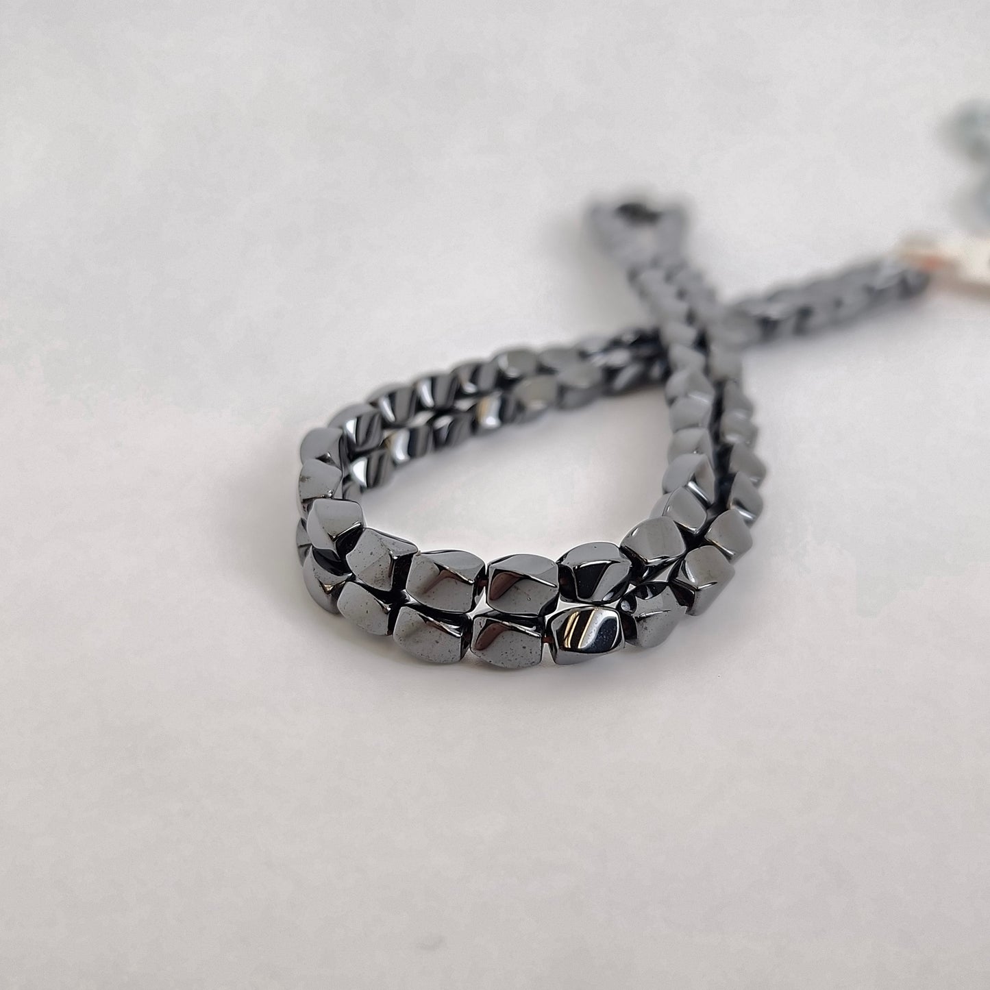 Hematite Twist Rectangle 3x5mm