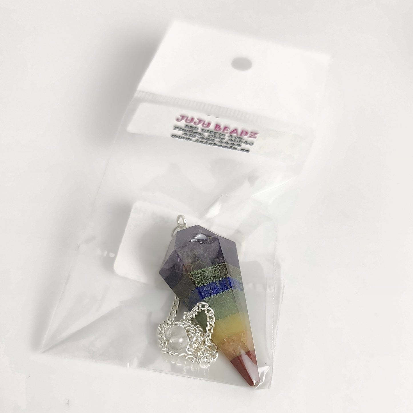 Chakra Faceted Hex Point Assorted
