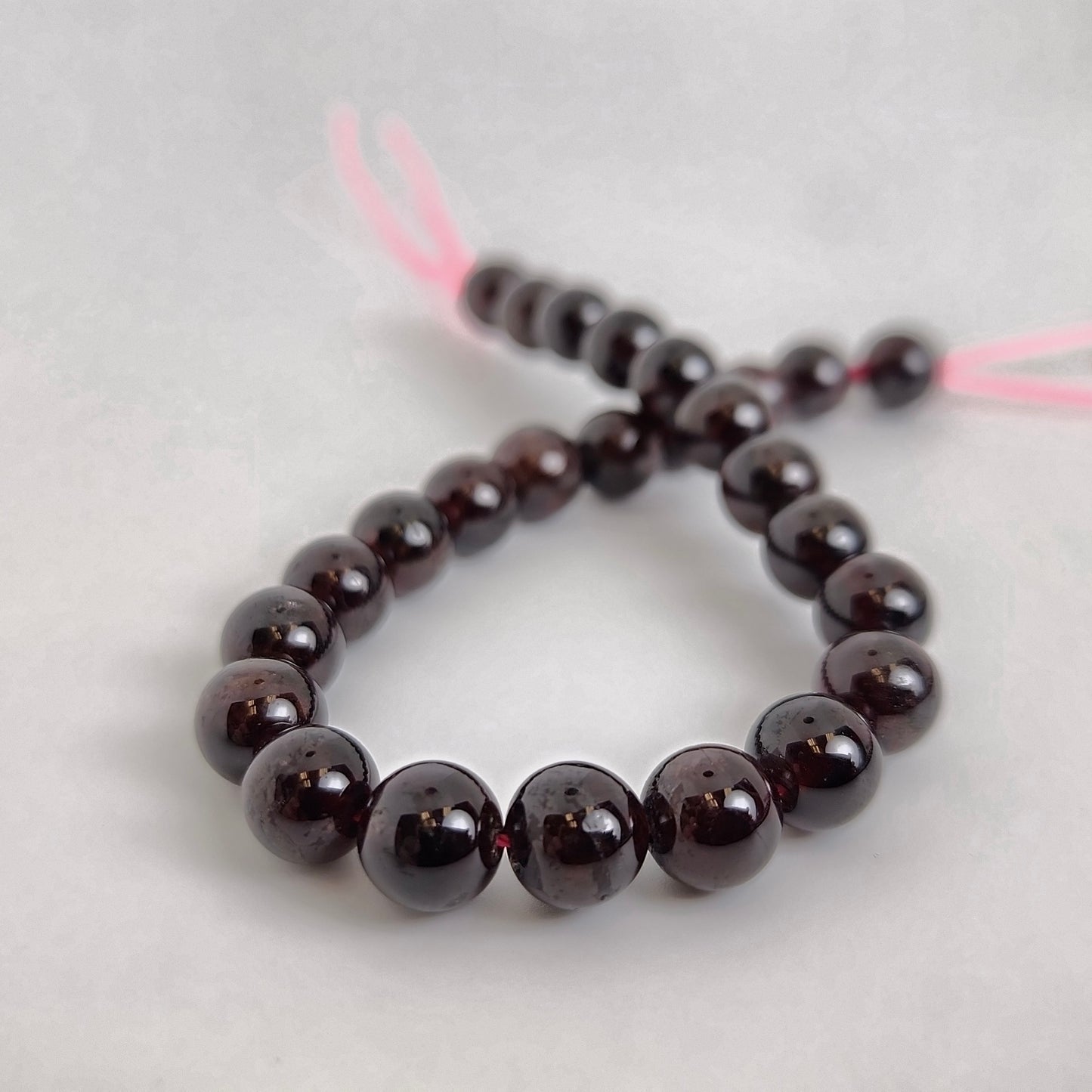 Red Garnet Round Strand 8mm