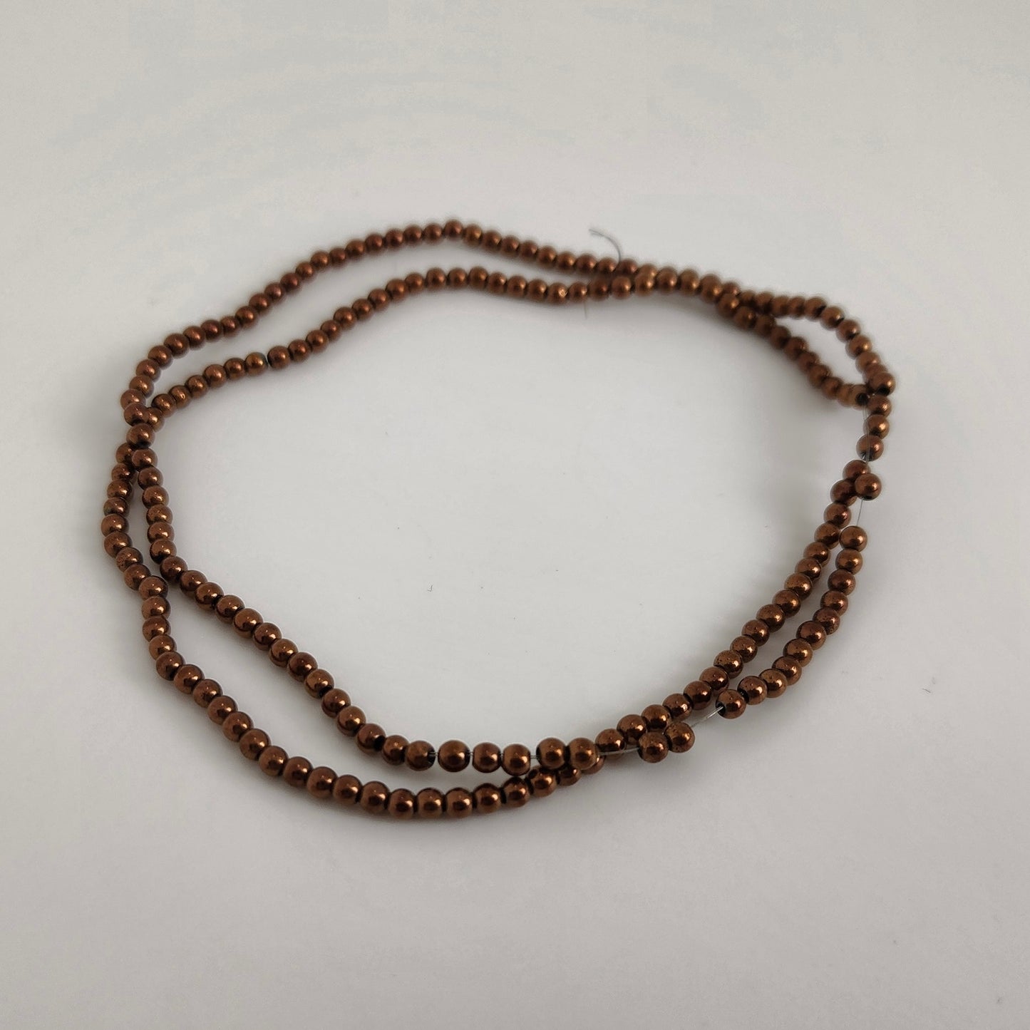 Bronze Vacuum Hematite Round 2mm