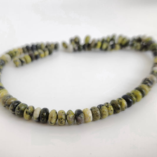 Yellow Turquoise Abacus 6mm