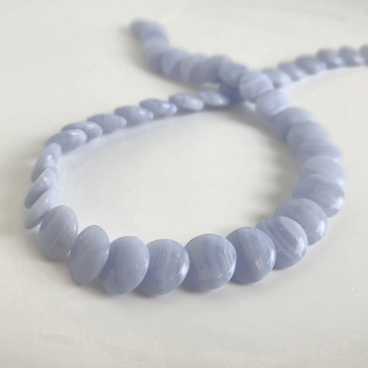 Blue Lace Agate Lentil 12mm
