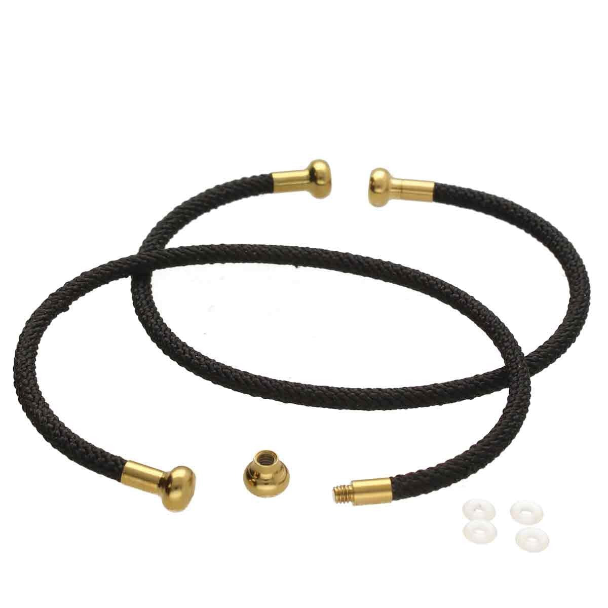 Black Thread Metal Cuff