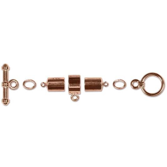 Copper Barrel Finding Set 6mm