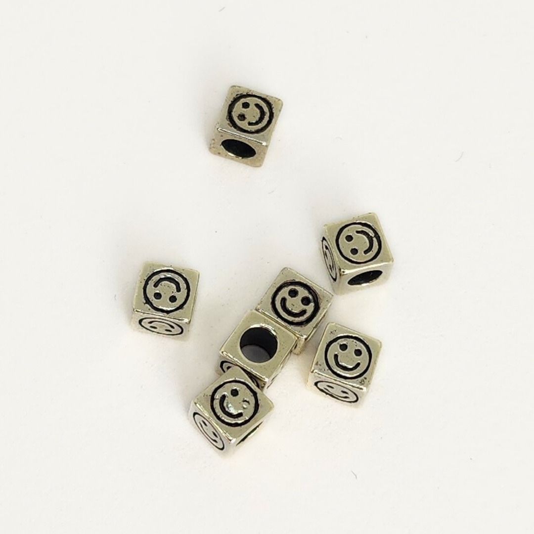 Sterling Silver Letter & Number Block 4.5mm