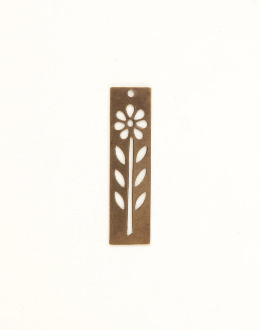 Tall Flower Stencil 48x12mm