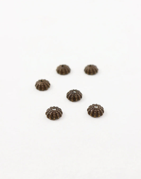 Hobnail Bead Cap 7mm