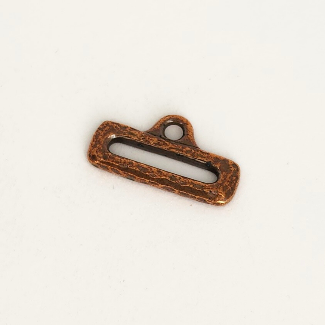 Distressed Slide w/Loop 19x10mm