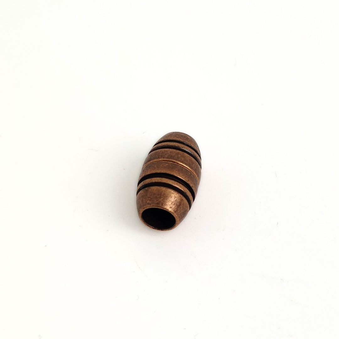 Barrel Clasp w/Lines 15mm