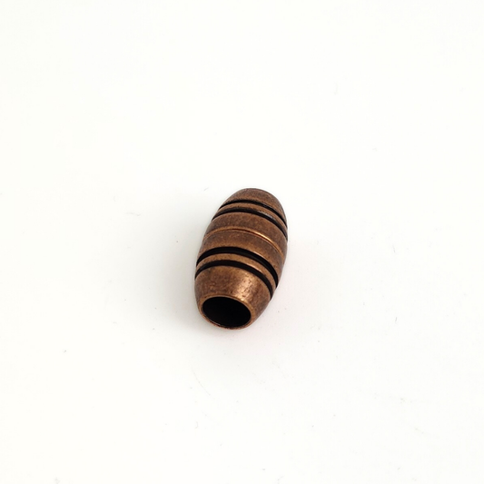 Barrel Clasp w/Lines 15mm