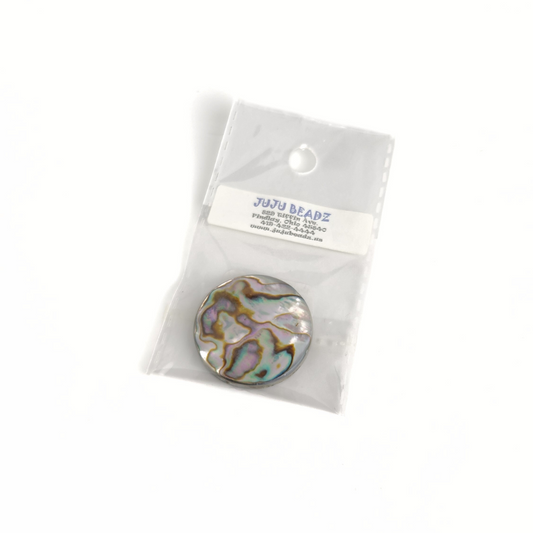 Abalone Coin Pendant 30mm
