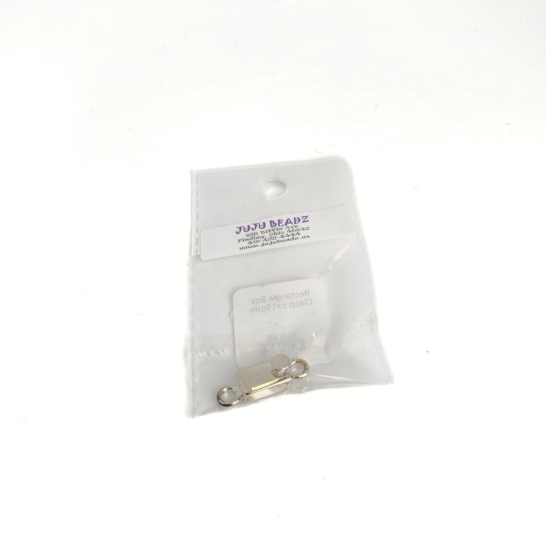 Rectangle Box Clasp 6x15mm