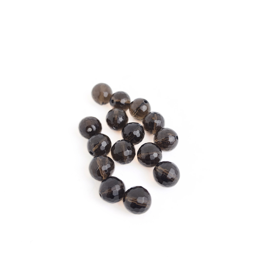 Smokey Quartz Faceted Round 10mm