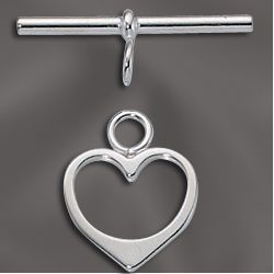 Heart Toggle 14mm