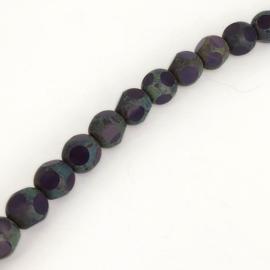 Violet Picasso Dot Cut Round