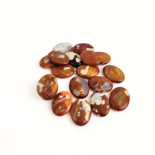 Fire Agate Faceted Oval 18x12mm