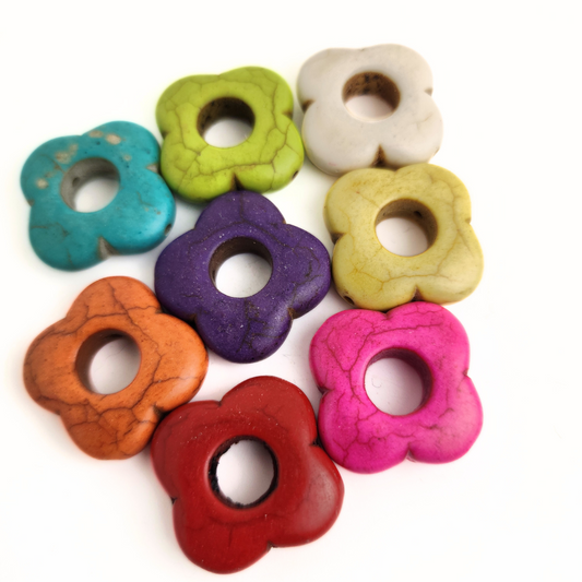 Magnesite Large Flower 24mm