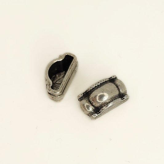 Antique Silver/MS Spacer End 14mm