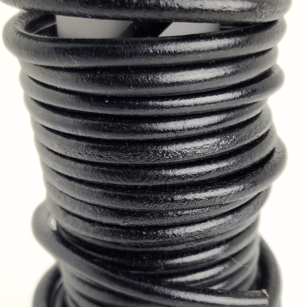 Black Euro Leather 5mm