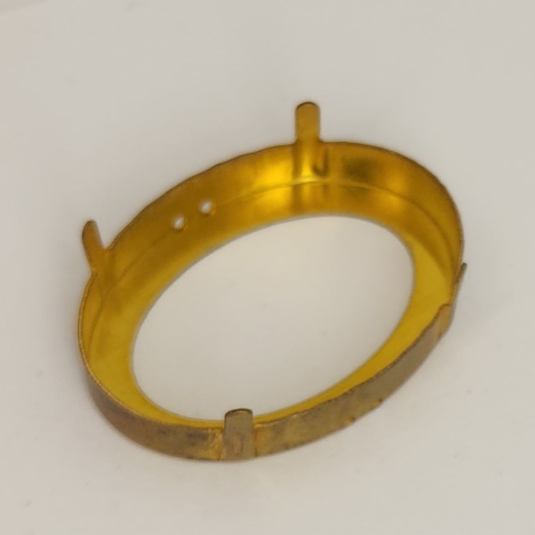 Fancy Oval Stone 2 Hole Setting