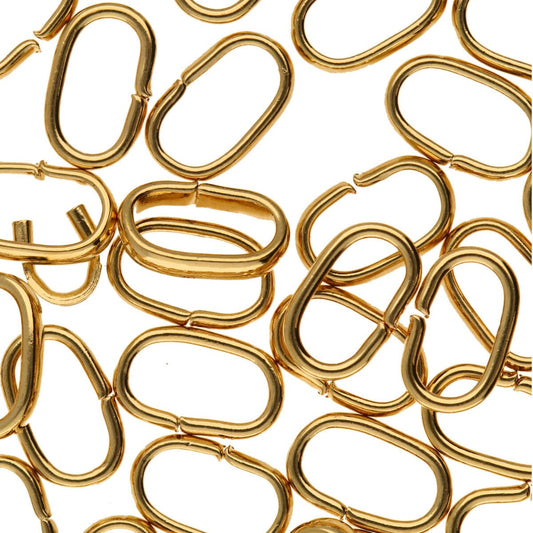 Flat Oval Jump Ring 5x8mm