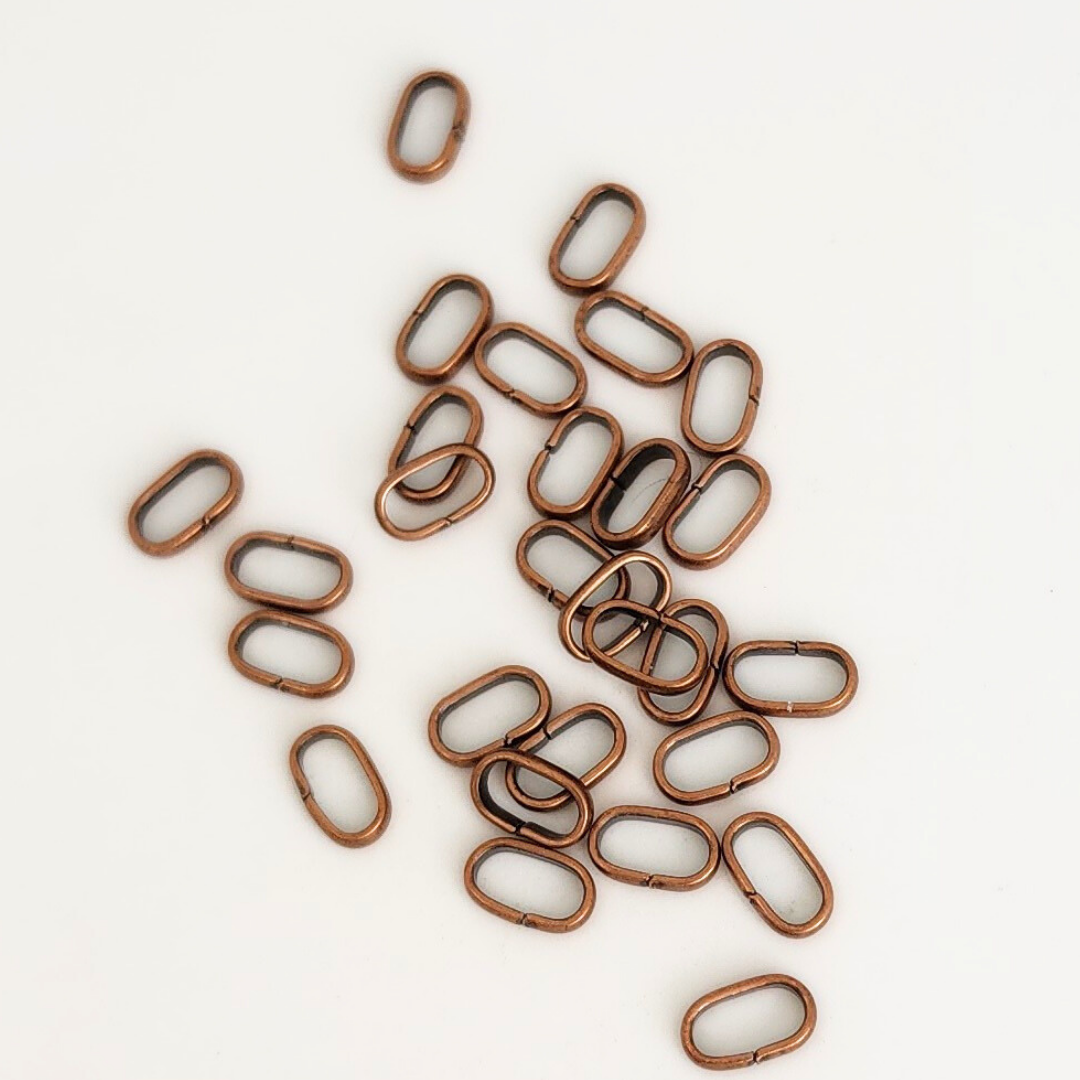 Flat Oval Jump Ring 5x8mm