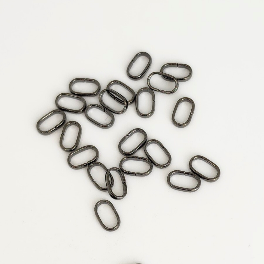 Flat Oval Jump Ring 5x8mm