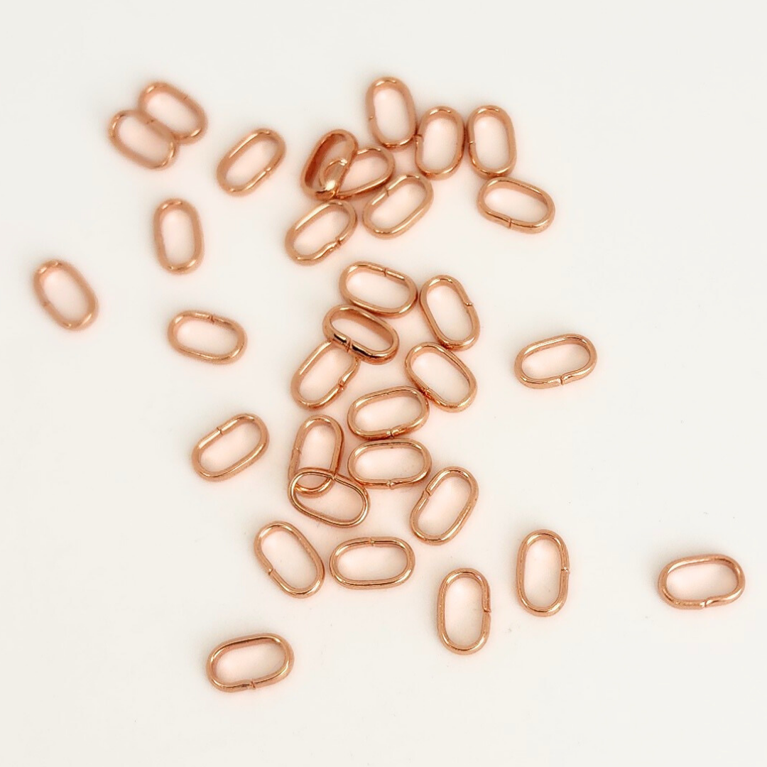 Flat Oval Jump Ring 5x8mm