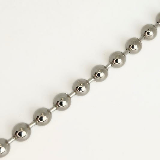 #13 Silver Ball Chain 6mm