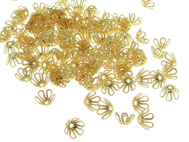 Bumpy Flower Filigree Cap 6.5mm