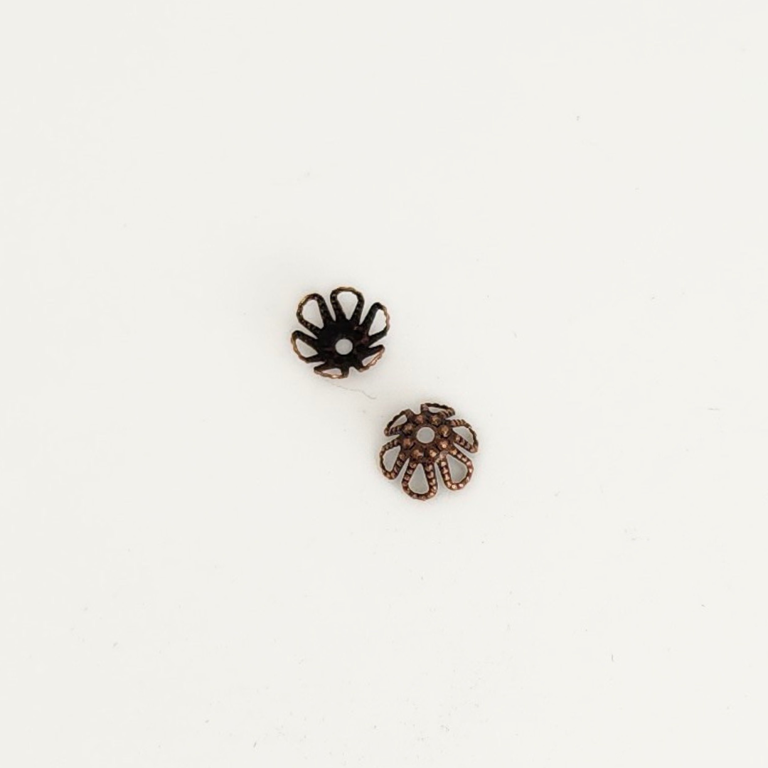 Bumpy Flower Filigree Cap 6.5mm