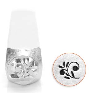Floral Swirl Stamp 6mm