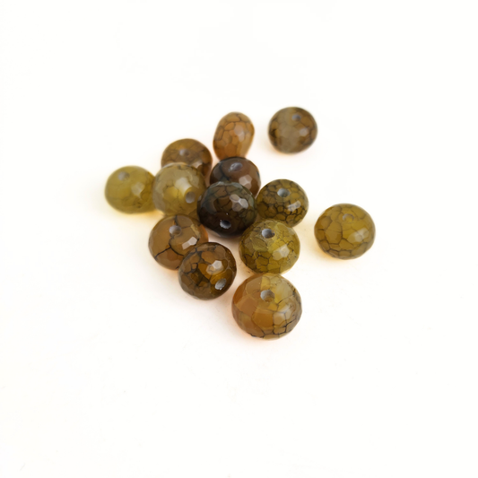 Green Spider Agate Rondelle