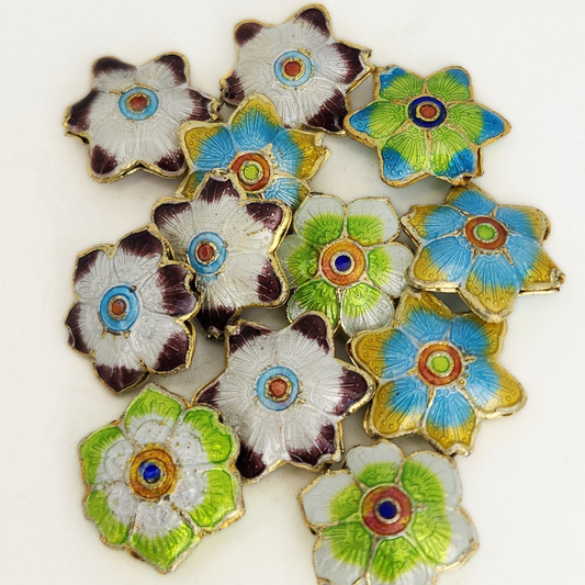Daisy Cloisonne 14mm