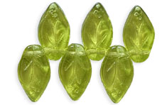 Olivine Leaves 10x5mm