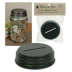 Coin Bank Mason Jar Lid