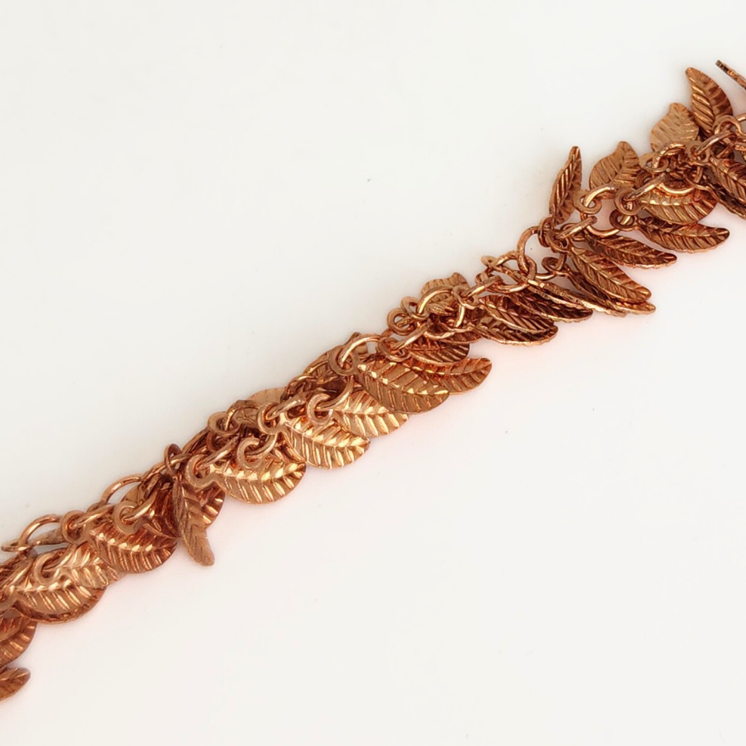 Copper Plate Leaf Chain