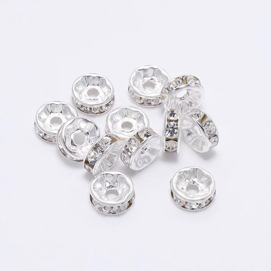 Rhinestone Spacer 10mm