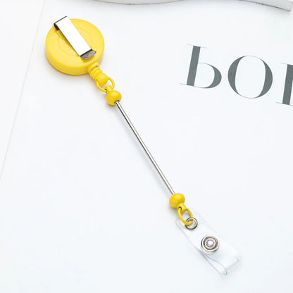 Beadable Retractable ID Keychain