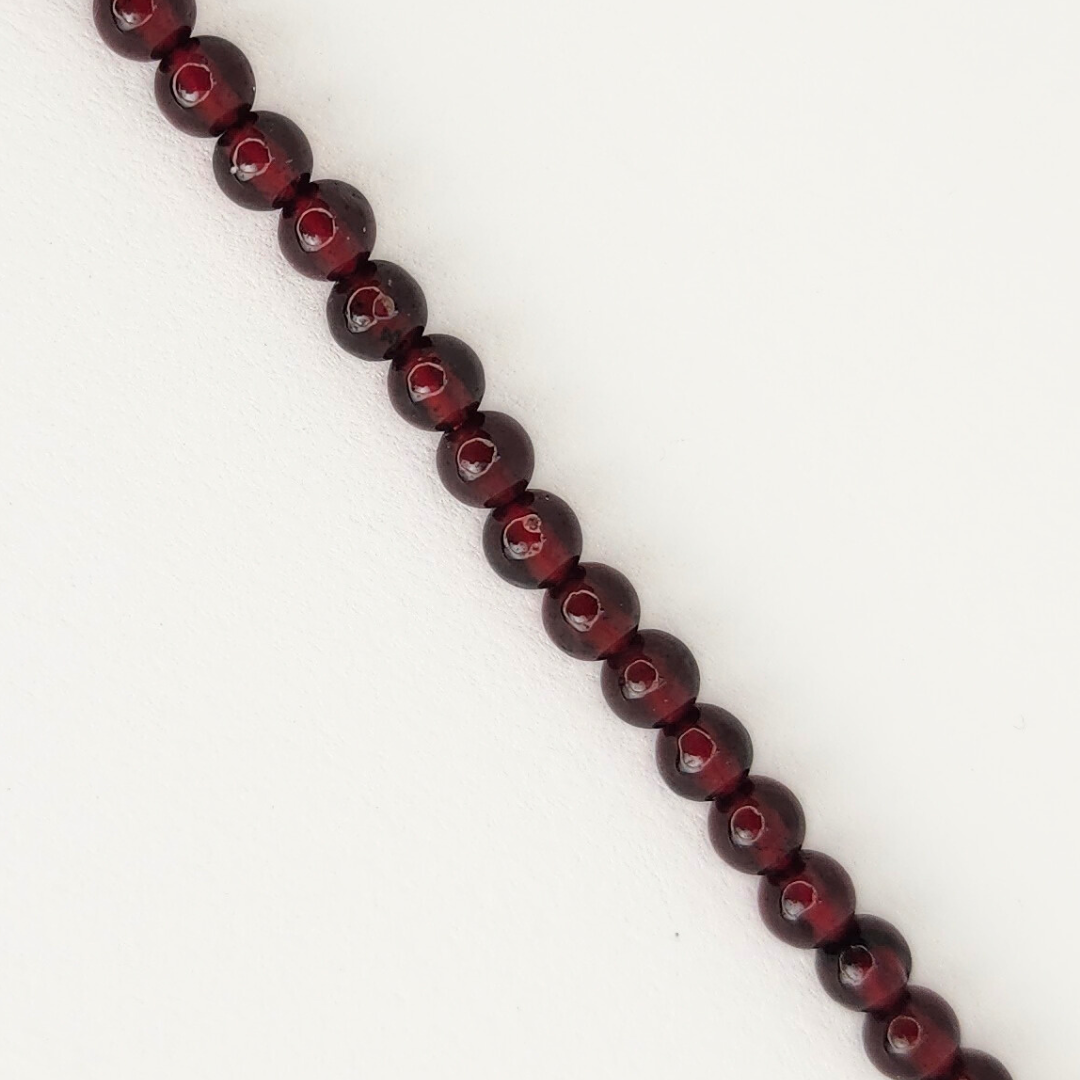 Grade 7A Wine Red Natural Garnet 4mm
