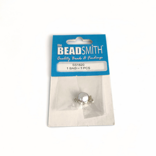 White Pearl Box Clasp 9-11mm